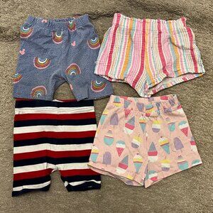 2T Shorts Bundle: Disney, Old Navy, Childrens Place. Matching Ice Cream Top